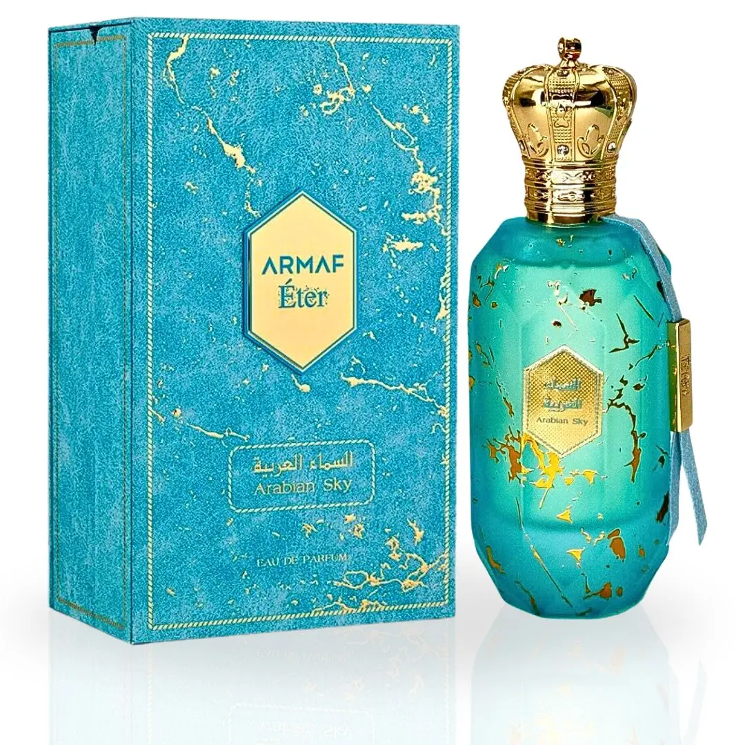 Armaf Eter Arabian Sky EDP Spray 100ML (3.4 OZ) By Armaf | A Celestial Blend of Citrus, Floral & Woody Scents. Armaf Eter Arabian Sky EDP Spray 100ML (3.4 OZ) By Armaf | A Celestial Blend of Citrus, Floral & Woody Scents.