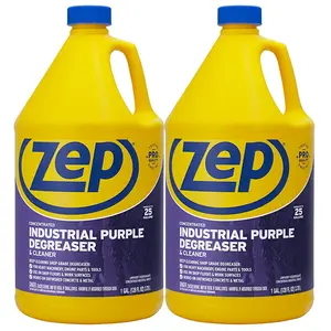 Zep Industrial Purple Cleaner and Degreaser Concentrate - 1 Gallon (Case of 2) R45802 - Powerful Deep Oil and Grease Cleaning Formula for Machinery, Engine Parts, Shop Floors, Garages, Works on Unfinished Concrete and Metal