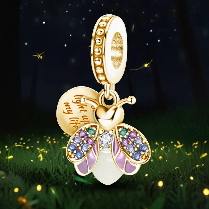 Gold Tone Charm Beads, Mixed Style Pendants With Heart, Angel, Eiffel Tower, Bee and Colorful Zircon, Decorative Metal Charms for Bracelet and Necklace Diy Jewelry Making, Stylish Ornament Gift for Women Girls for Daily Occasion