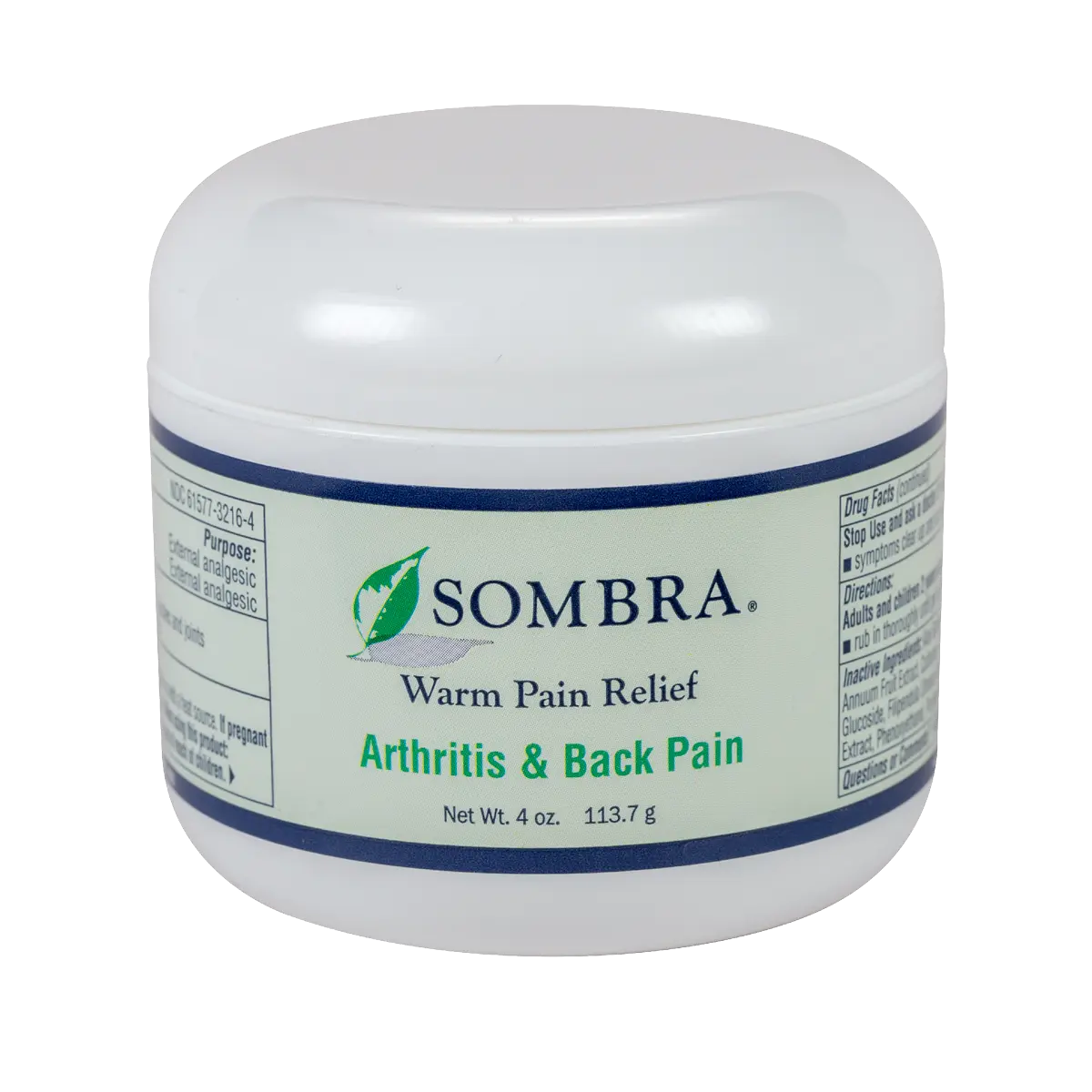 Sombra Warm Therapy Pain Relief Cream - Fast Acting Natural Relief for Arthritis & Back Pain 4 oz Non-Greasy Gel Healthcare Therapeutic