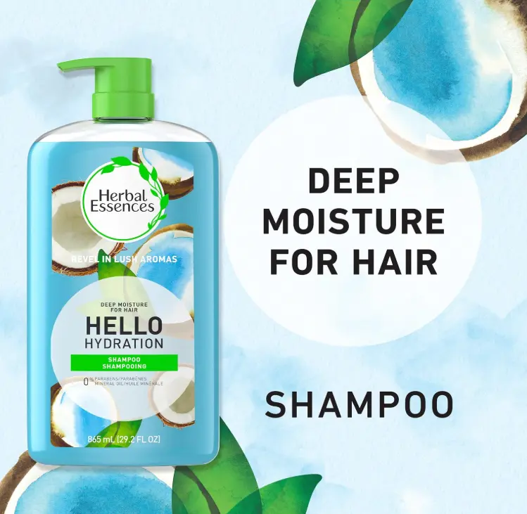 Herbal Essences Hello hydration shampoo shampooing for hair 29.2 FL OZ