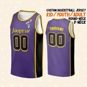 Custom     Lake Purple Newest Basketball Jersey   land Basketball B-ball Jersey  Game Day Outfit Basketball Fan Sports