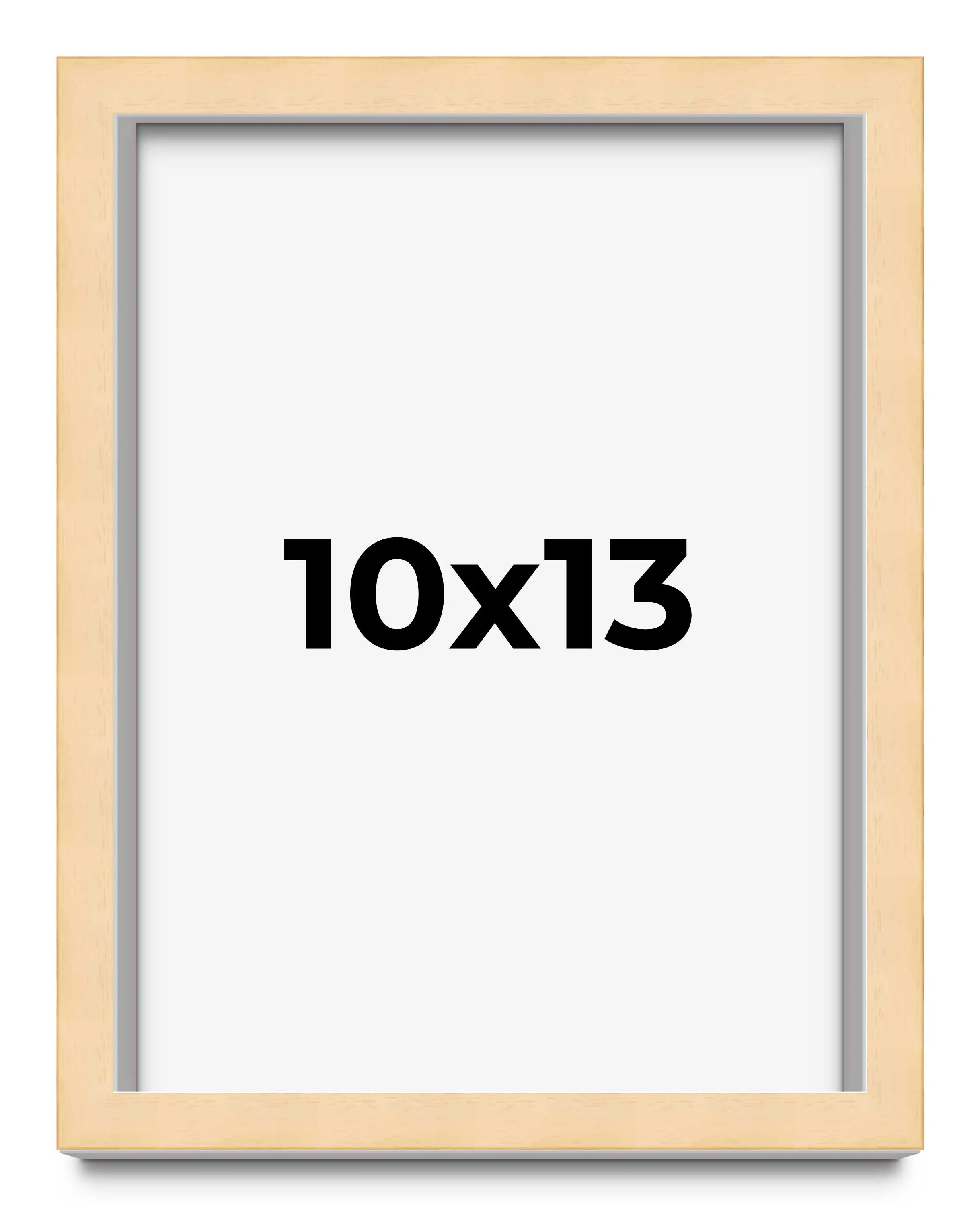 10x13 Solid Wood Picture Frame with UV-Resistant Acrylic & Acid-Free Backing, Available in 6 Finishes: Matte Black, Matte White, Metallic Bronze, Silver, Natural Wood Grain & Mahogany