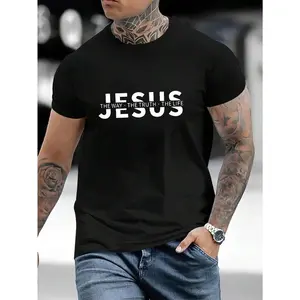 Men's Casual Slogan Print Short Sleeve Crew T-Shirt, Suitable For Commuting, Summer Sweatshirt, Hoodie, Comfort Colors
