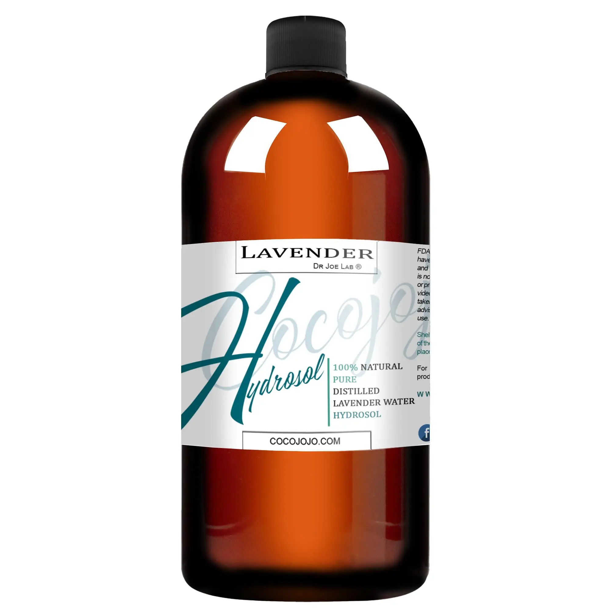 Dr Joe Lab Lavender Hydrosol Spray Toner for face Floral Water Hydrating Mist, Pure and Natural for All Skin Types (32 oz)