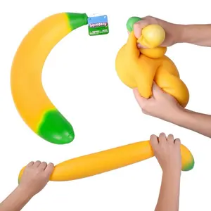 Squeezy Toymendous Banana Squishy Stress Relief Toy for Kids and Adults - Fun and Relaxing Sensory Play