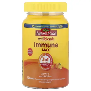 Nature Made Wellblends™, ImmuneMax® Gummies, Tangerine, 42 Gummies