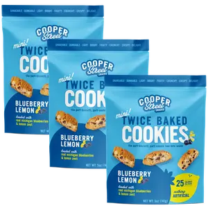 Blueberry Lemon Twice Baked Cookies 5oz - 3 Pack