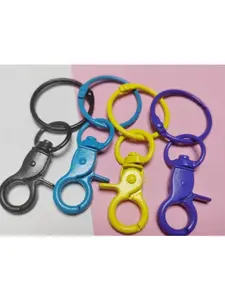 Multi-Color Spring Ring Clasps |   For Bag Charms, Keychains & Handmade Gifts |   4 Vibrant Colors Available