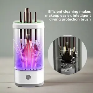 Compact Daily UV Cleansing Cosmetic Ash Automatic Quick-Drying Electric Makeup Brush Cleaner Household Beauty Tool Drying Machine