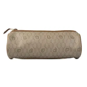 Pre-owned Dior canvas Small Leather Goods Celine Beige Honeycomb Clutch D26022944