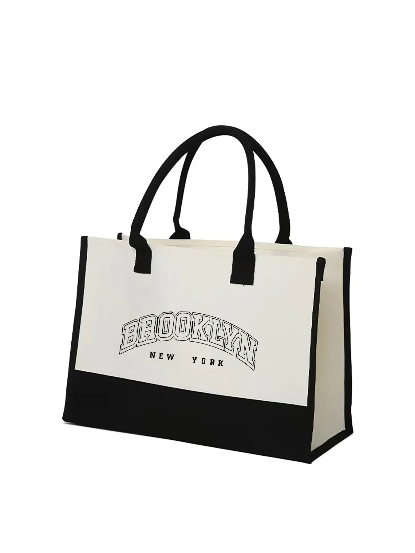 Women's Brooklyn Pattern Tote Bag, Crossbody Shoulder Handbag, Casual Fashion Large Capacity, Block, Ideal for Commuting School Dating Shopping