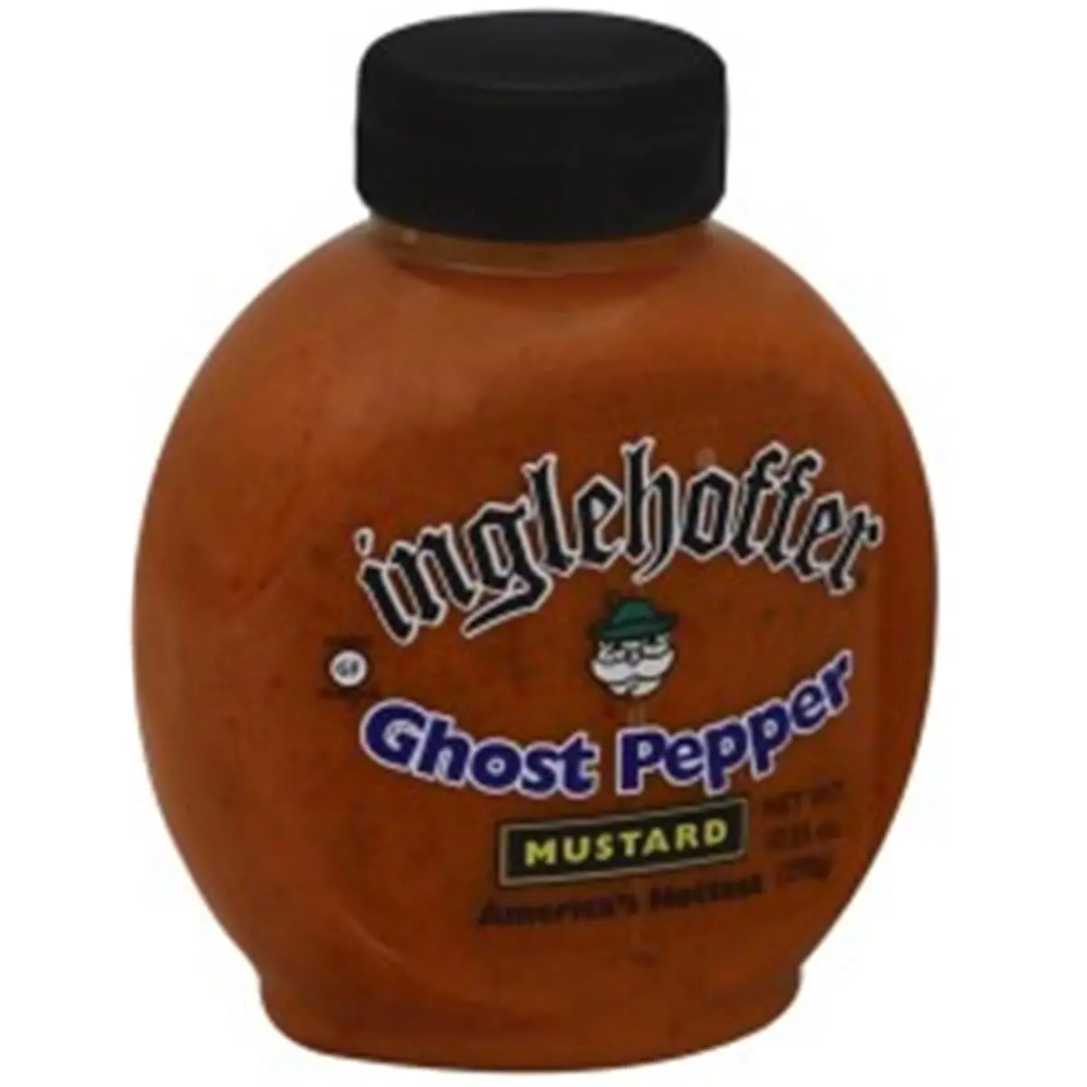 212 MAIN Inglehoffer 10.25oz Ghost Pepper Mustard Squeeze Bottles - Pack of 6, Kitchen Condiment Ideal for Sports, Outdoor Cycling Activities
