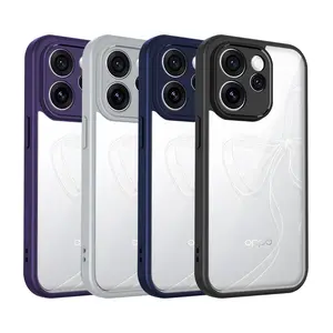 Oppo Reno15 Pro CPH2813 Case Shockproof Silicone TPU Bumper Air Cushion Clear Matte Back Cover Hard Phone Case for Oppo Reno 15 Pro 5G CPH2813