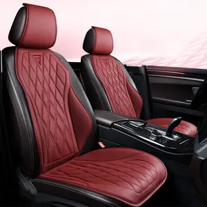 Napa Leather Car Seat Cover Set, Auto Seat Covers, Breathable Durable Universal Fit for Front & Rear Seats, High-End All-Season Protection