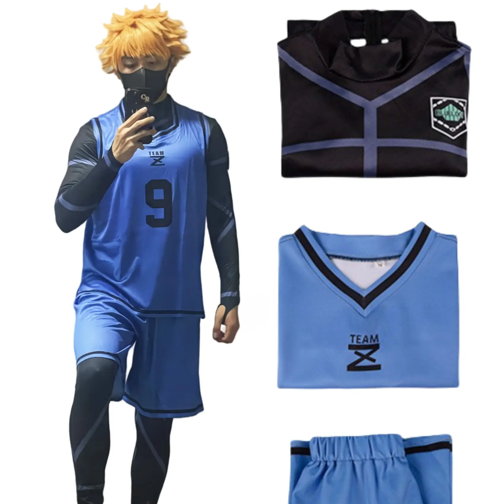 Blue Lock Jersey, Blue Lock Cosplay Merch, Isagi Yoichi Bachira