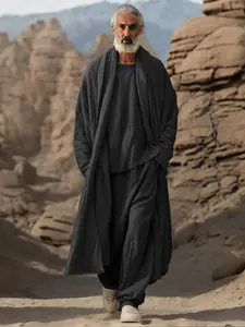 COOFANDY B Men's Sets Stretchy Suit Set Soft Simple 3 Piece Set Soft Stretchy Ensemble Versatile Casual Gift Ideas Outfit Elastic