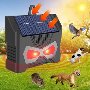 360° Ultrasonic Mouse Repeller with LED Flashing Light, Effective Rodent Repellent Rat Deterrent for Warehouse Garage Attic