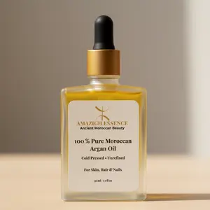 Pure Moroccan Argan Oil – Cold Pressed, Unrefined – For Face, Hair & Nails
