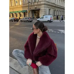 Luxurious Fur Coat | Luxurious Women’s Thick Fur Coat – Elegant Winter Jacket with Button Front, Non-Elastic Coat for Cold Weather, Unique Coat for Daily and Formal Activities GARMENTARY