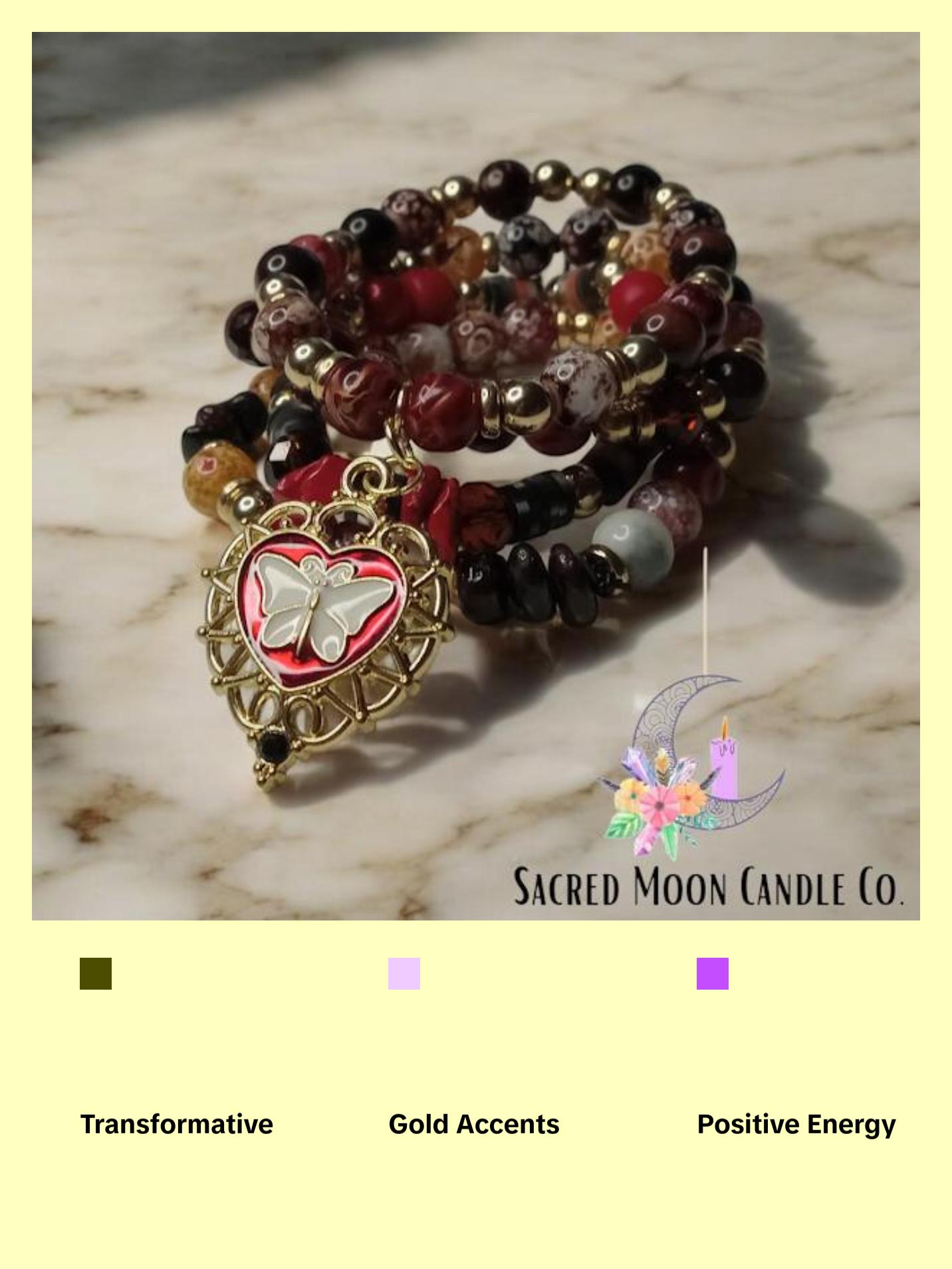 The Moth and The Flame Bracelet Stack