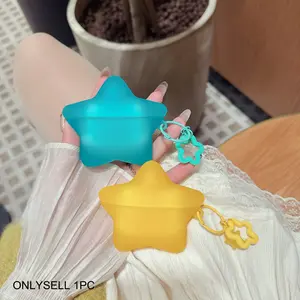 1 piece of star earphone case,Cute wireless Bluetooth earphone case, drop resistant, durable, stylish and protection accessory, suitable for AirPods pro3/1/2/3/4/pro/pro2(Different models may have different shapes)