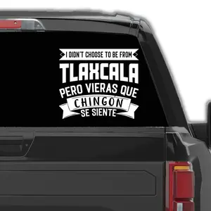 Mexico Funny Sticker in Spanish Decal para Trocas Decals for Trucks Calcomania para Carro Frase Graciosa I Didn't Choose to be from Mexico in Spanglish (8"x7", Yucatán)