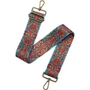 Flower Purse Strap Replacement Embroidery Crossbody  Strap for Handbag Canvas Purse Extender Accessories