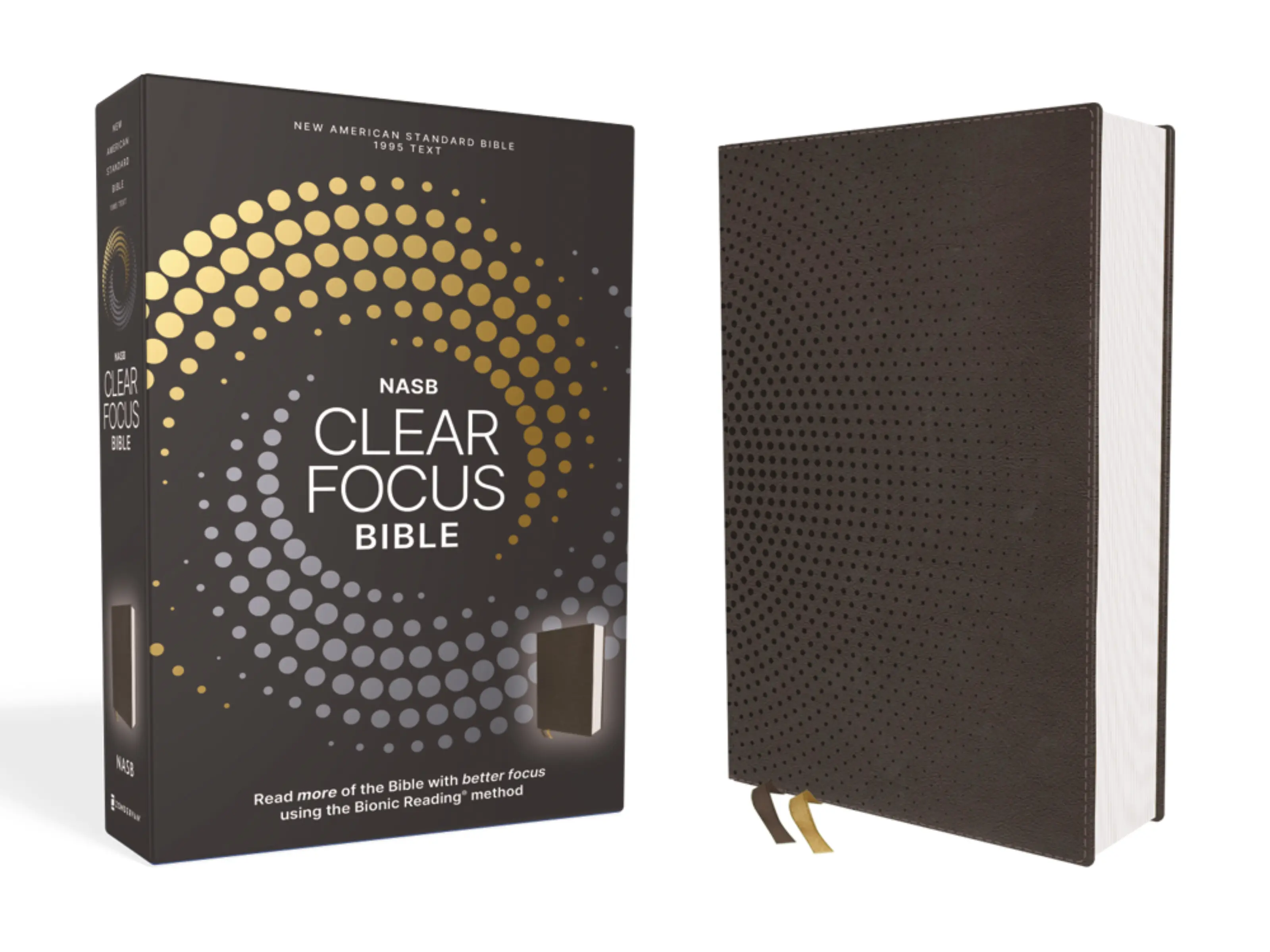 NASB, Clear Focus Bible, Leathersoft, Brown: Read more of the Bible with better focus (Clear Focus) by Zondervan [Leatherbound Book]