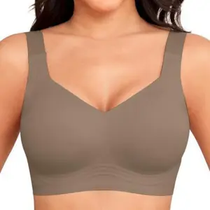 Women's Wireless Seamless Push Up Bra - Buttery Soft Full Coverage Everyday Tshirt Bra