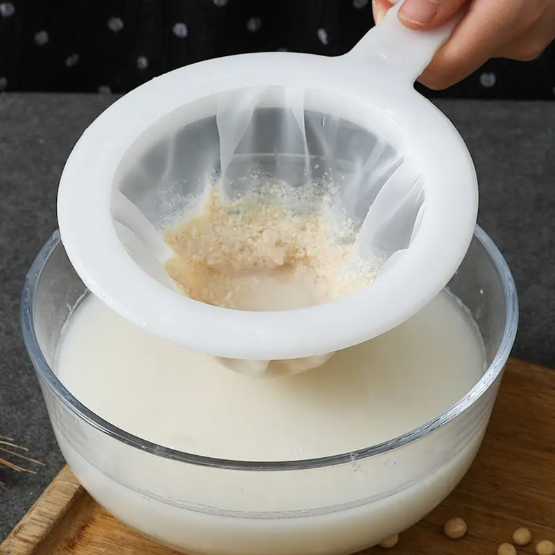 Home Ultra-Fine Filter Spoon, Soy Milk Juice Residue Filtering Net Nylon Filter Bag, Durable Kitchen Tool for Smoothie & Juicing Utensils