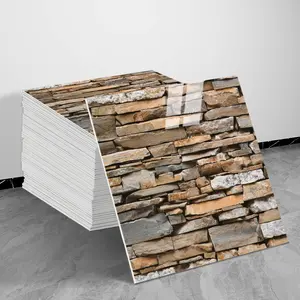 2026 New Tile Sticker Waterproof Wall Sticker Self-adhesive Aluminum Plastic Panel Wall Covering Marble Wall Paper