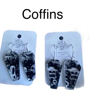 Halloween Acrylic Earrings Collections Various Options goth small fishhook earring creepy jewelry halloween earring