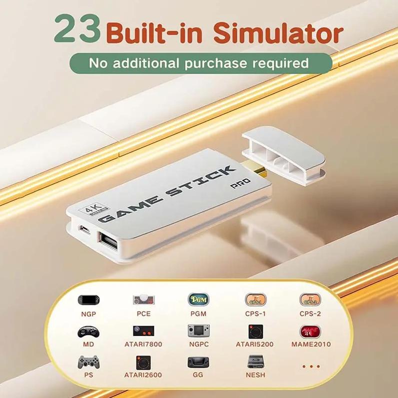 New Upgraded 1.5 Retro Game Stick with  Games HDMI Output Plug and Play Wireless Controller for TV Monitor Video Gamepad Console Made For Gaming Great Holiday Gift for Adults, Teens & Kids Idea Birthday Gift