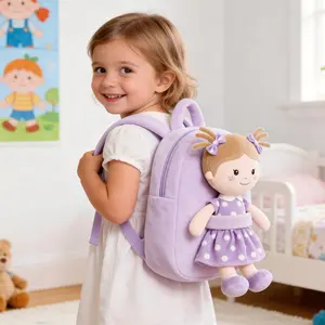 Plush Doll Girl Toys Baby Girl Gift Christmas Gifts For 0 to 6 Years Girls With Purle Dress Milly Series Dolls 9 inches