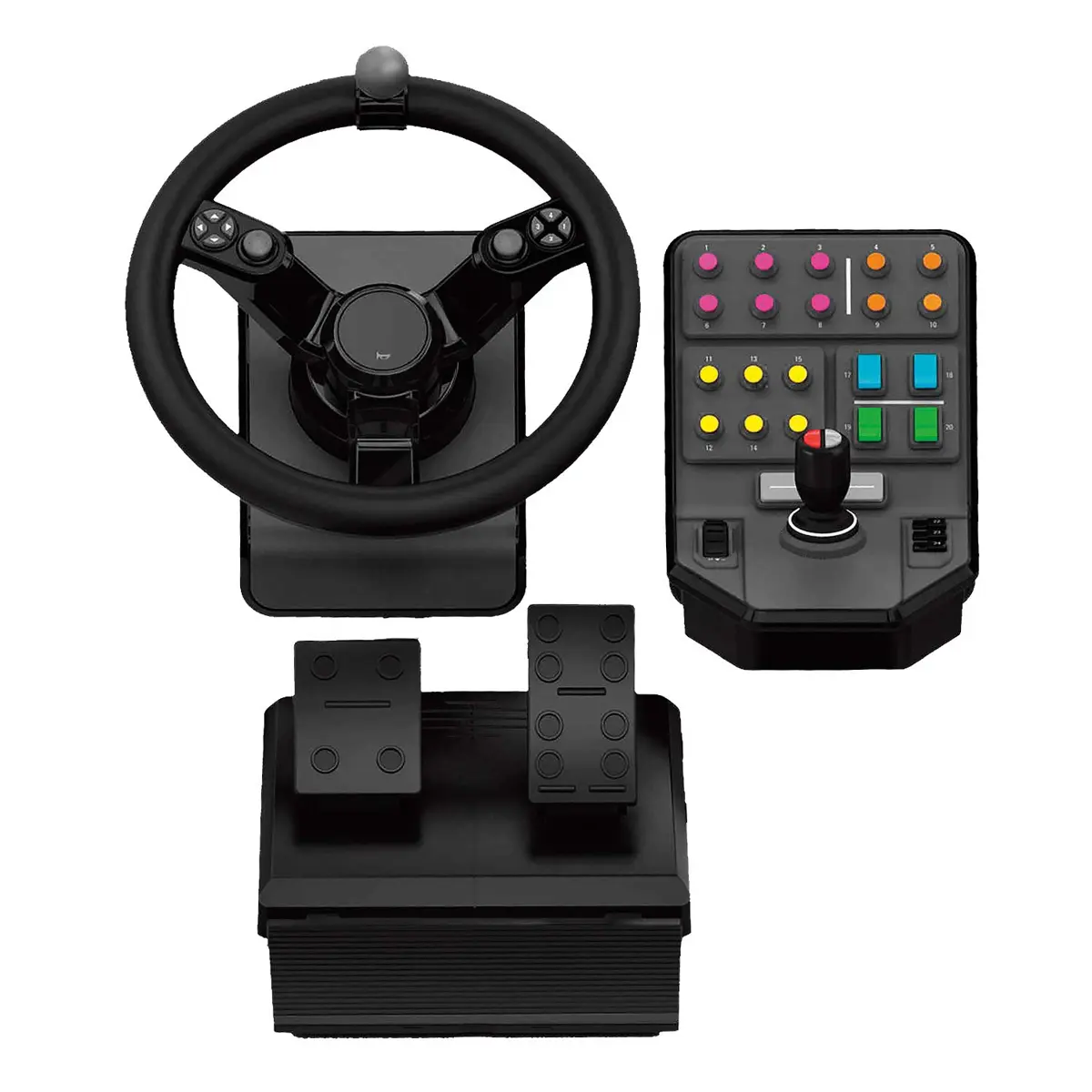Logitech Farming Simulator Heavy Equipment Bundle with Wheel, Pedals and Panel