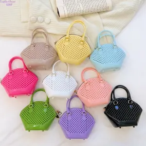2026 New Summer Fashion Mini Jelly Crossbody Bag for Women, Pearl Shell Design Chain Shoulder & Top Handle Purse, Trendy Waterproof PVC Bag Perfect for Beach Trips, Daily Outings, Parties & Casual Summer Outfits, Bags, Trending Purses For 2026