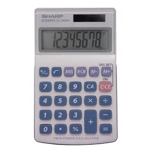 Sharp 8-Digit Handheld Calculator – Large LCD & Dual Power