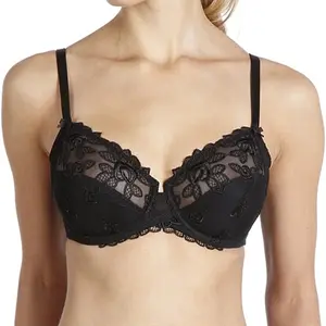 Anita Rosa Faia Romina Underwired Bra 5687 - Black Womenswear Comfort with Lace Design and Adjustable Straps *NEW with tag!^