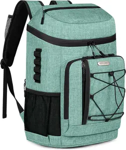 Backpack Coolers Insulated Leak Proof 30 Cans, Soft Sided Insulated Cooler Bags Ice Chest Backpack for Beach Travel Camping, with Reusable Ice Packs HXLGMD