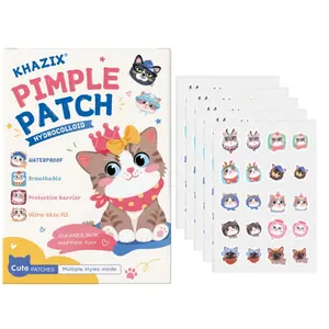 Cute Cat Pimple Patch, Non-Irritating Makeup Covering Patch, Breathable Facial Care, Portable Design, Ideal for Travel and Parties