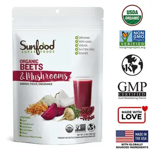 Organic Beets & Mushrooms : Energy, Focus, Endurance