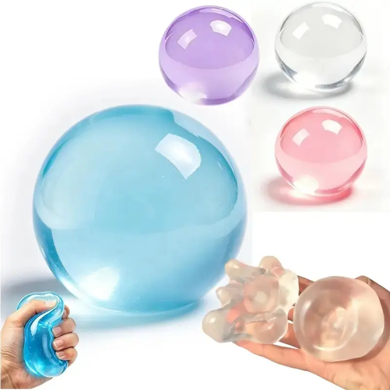 IMOLI 6cm Stress Relief Coconut Oil Squishy Fidget Toy Soft Coconut Oil Stress Ball No Rebound High-value Appearance Reusable Coconut Oil Squeeze Ball Adhd Desk Ornament, Super Soft Squishy Texture-MM