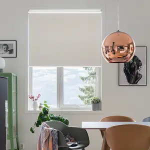 Blackout Roller Window Blinds Pull Out Sun Blocking Shades for Bedroom Study Balcony Heat Insulation UV Block Flame Retardant Liftable Shade Fabric