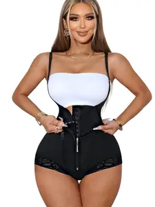 Women's Postpartum Body Shaper, Four-Layer Ribbed Compression Garment, Butt Lifter Triangle Panty, Comfortable & Supportive Design