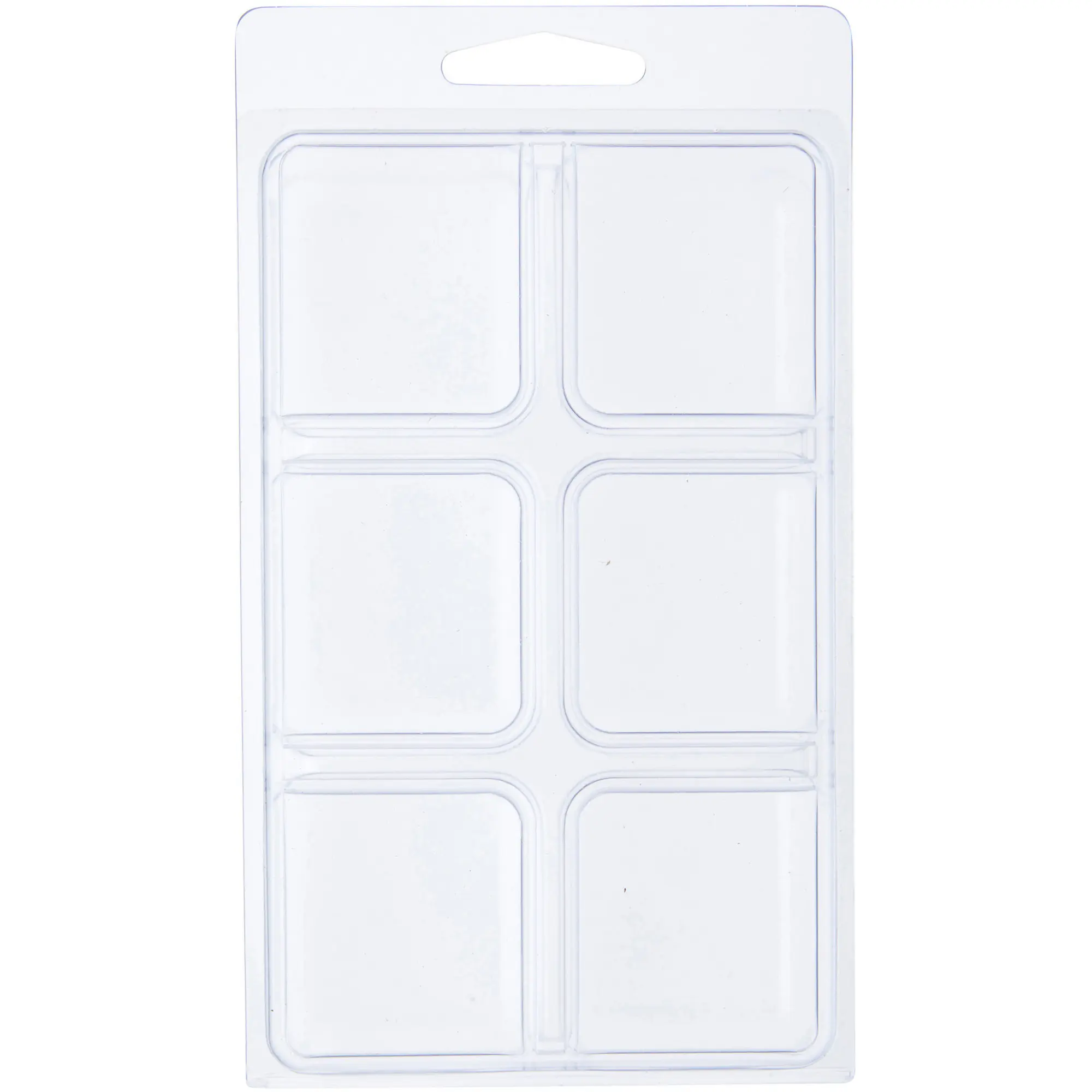 Collecting Warehouse Clear Plastic Clamshell Package / Storage Container with 6 Compartments, 1.125" H x 1.125" H x 1" D