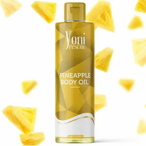 4oz Pineapple scented Essential Body Oil For Skin Care, Moisturizing And Great For Sensitive Skin With Fresh Sliced Pineapple and Light Sweet Syrup Scent by Yoni Rescue