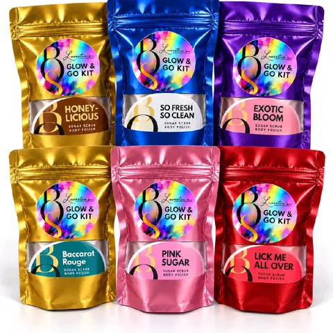 Glow & Go KIT - LBOS Sample Size Sample Size Glow and Go Kits for Women Skincare Radiant Skin Repair Sugar 3 Months Moisturizing Revitalizing Set Body Gift Set Scented Cosmetic Rejuvenating Set
