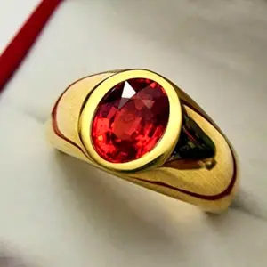 1PC Business Banquet Fashion Classic Red Ring For Men's Dating Party, Elegant Wedding/Engagement Ring, Jewelry Gift For Birthday/Anniversary