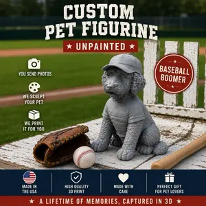 Collectible Custom Designed Pet Figurine - Unpainted